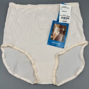 New! ADONNA Womens Nylon Blush Brief Panties OLD STOCK Vintage  L/XL (8-10)‎